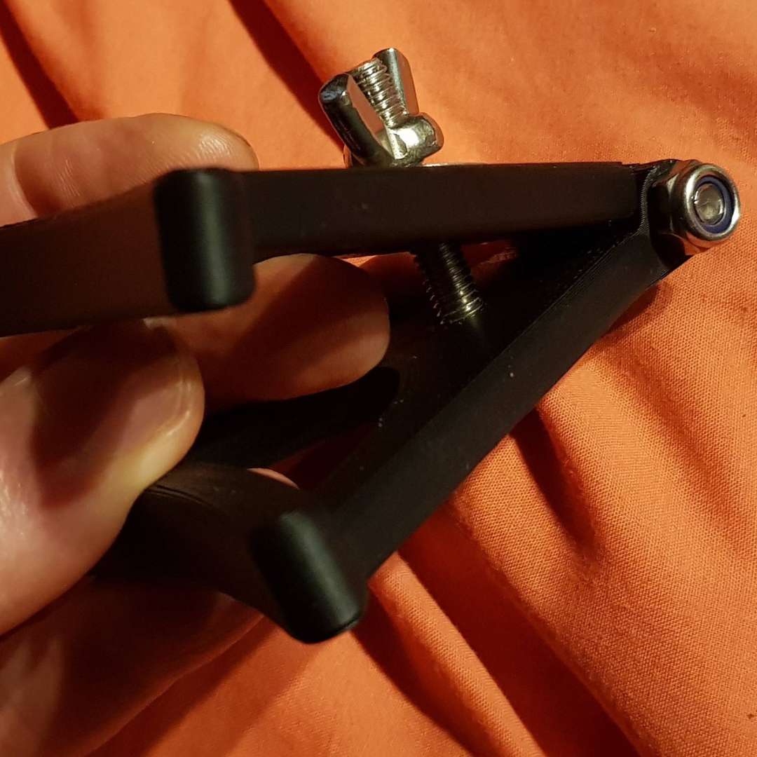 Labia Clamp with fingers preparing for kink play