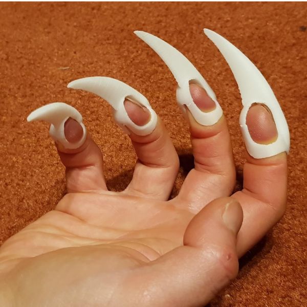 White Wolfcat Claws for sensation play