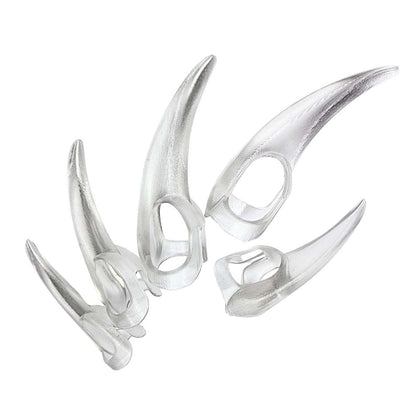 Set of 5 Clear Crystal kink Claws for sensual play