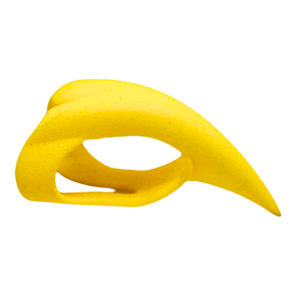 Yellow nylon adult finger Claw for sensory play 