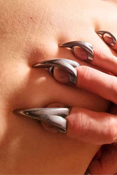 Metal BDSM Claws for electro sex