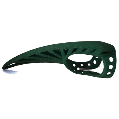 Steampunk Nylon Claw in Green, side view