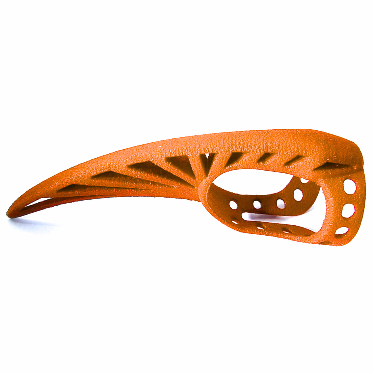 Steampunk Nylon Claw in Orange, side view