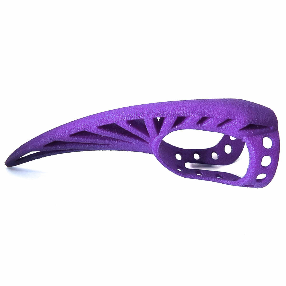 Steampunk Nylon Claw in Purple, side view