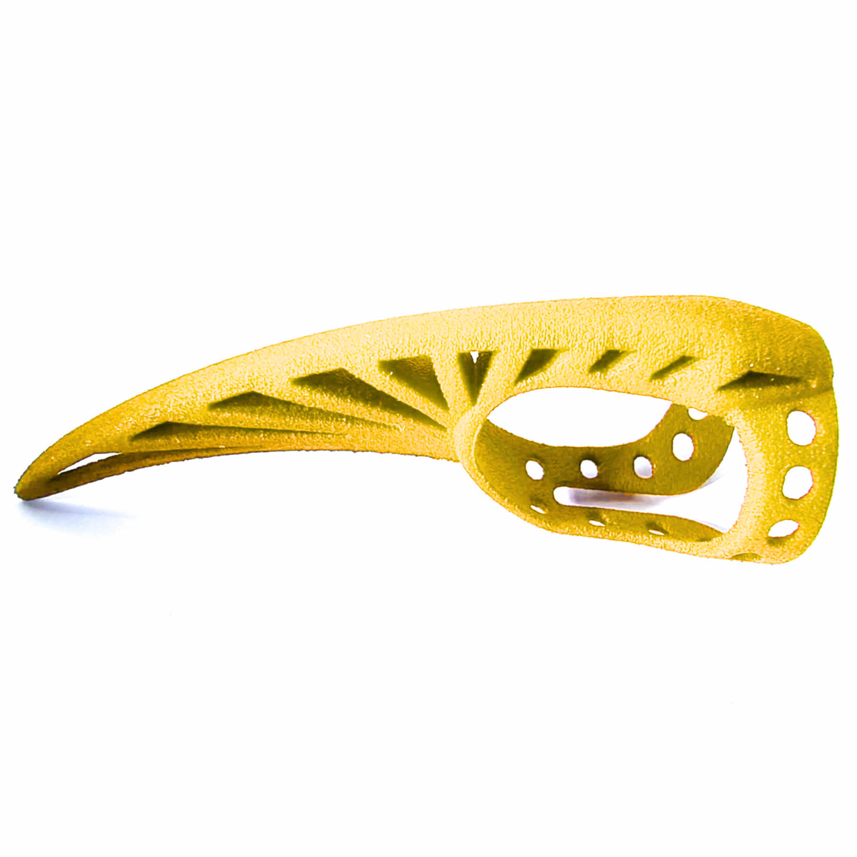 Steampunk Nylon Claw in Yellow, side view